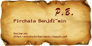 Pirchala Benjámin névjegykártya